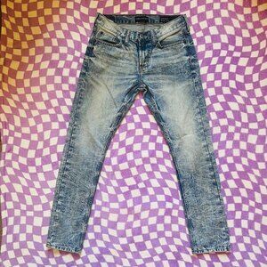 men's Bullhead acid wash skinny jeans waist 29, length 30
